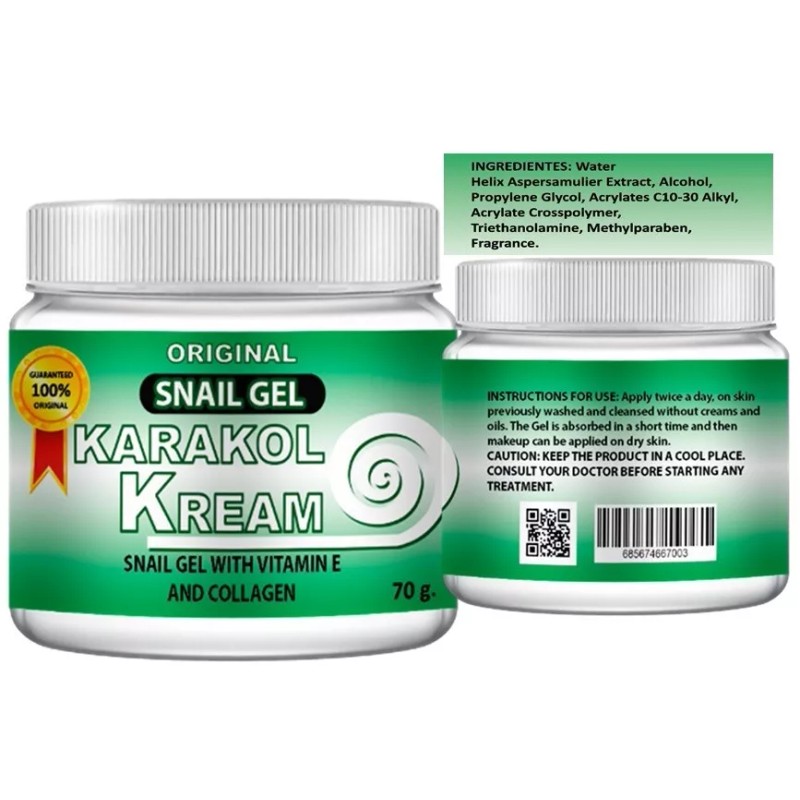 Acné Gel Caracol Crema Hecho EE. UU. Antiarrugas Soporte Cicatriz