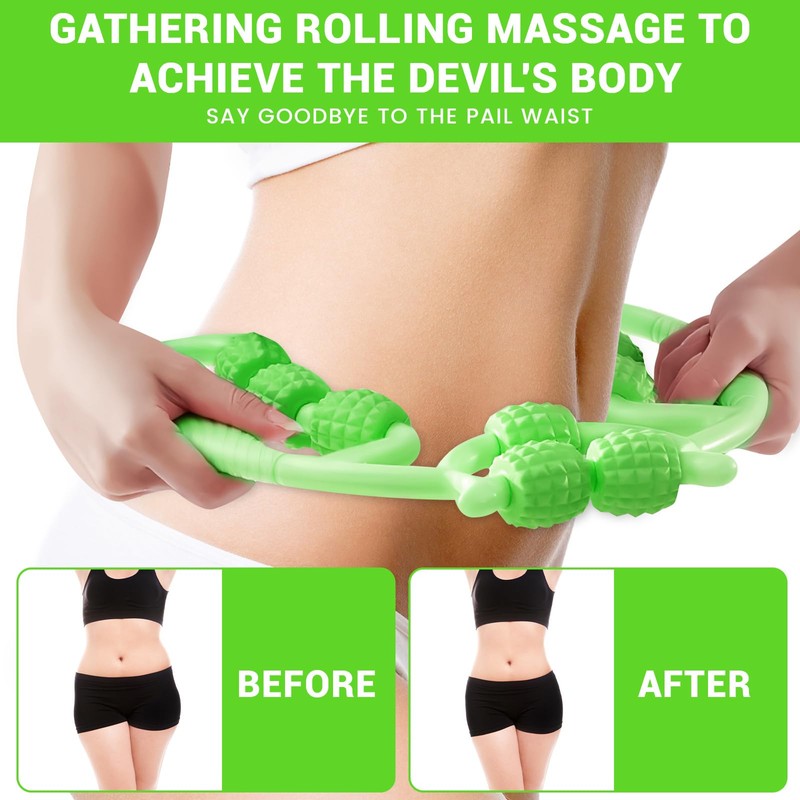 HYran Massage Roller, Massage Roller Legs, Massage Roller with Handle