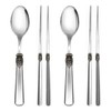 (EME) EME Napoleon Korean Spoon + Chopstick 2-Person Set (Gray)