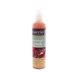 Cuccio Naturale Scentual Soak - Creamy, Liquid Wash for Mani-Pedi - No Parabens - Soften, Cleanse and Hydrate Skin - Anti-Aging Solution - Use On Hands, Body and Feet - Pomegranate and Fig - 8 Oz