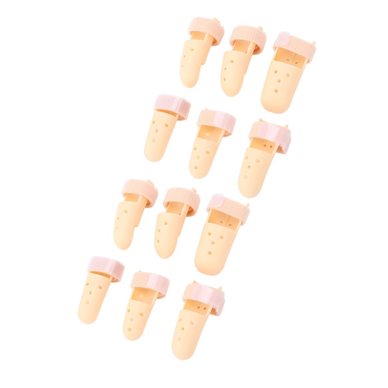 12pcs Finger Splint Brace Mallet Finger Stabilizer Adjustable Finger Immobilizer