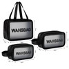 Vinyl Pouch, Clear Pouch, WiViVi Waterproof 3-Piece Set, Travel Pouch,