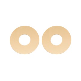 Musiclily Pro No-Word Guitar Toggle Switch Plate LP Washer Rhythm Treble Ring, Cream (Set of 2)