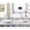 Coaster 704988-CO Glass Top Coffee Table, Chrome