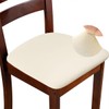 ZHILING Stretch beige Chair Seat Covers for Dining Room Set