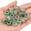 KYEYGWO Green Aventurine Large Hole Polished Stone Loose Beads for