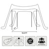AMMSUN Beach Tent Sun Shelter, 10x10.5 FT Beach Canopy Tent