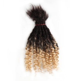Orientdreads Extensiones De Cabello Loc, Cabello Humano Real, Extensiones De Rastas Permanentes De Cabeza Completa, Adecuadas Para Hombres Y Mujeres (20 Hebras, 14 Pulgadas, 0,6 Cm) 1B/613