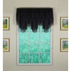 Today's Curtain Emelia Original Voile Ascot 25", Black, 40" W