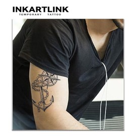 INKARTLINK Tattoo Tech, 2 Hojas Tatuaje Semi Permanente Grande, Tatuajes Temporales De Diseño De Arte Para Adultos, Dura 1-2 Semanas, Impermeable, Loo
