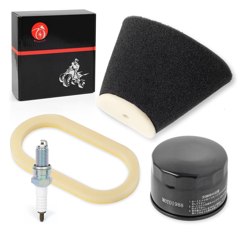 Air Filter foam and Oil Filter + Spark Plug 2001