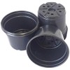 Landmark Plastics 5" Diameter Black Plastic Nursery Pot (50)