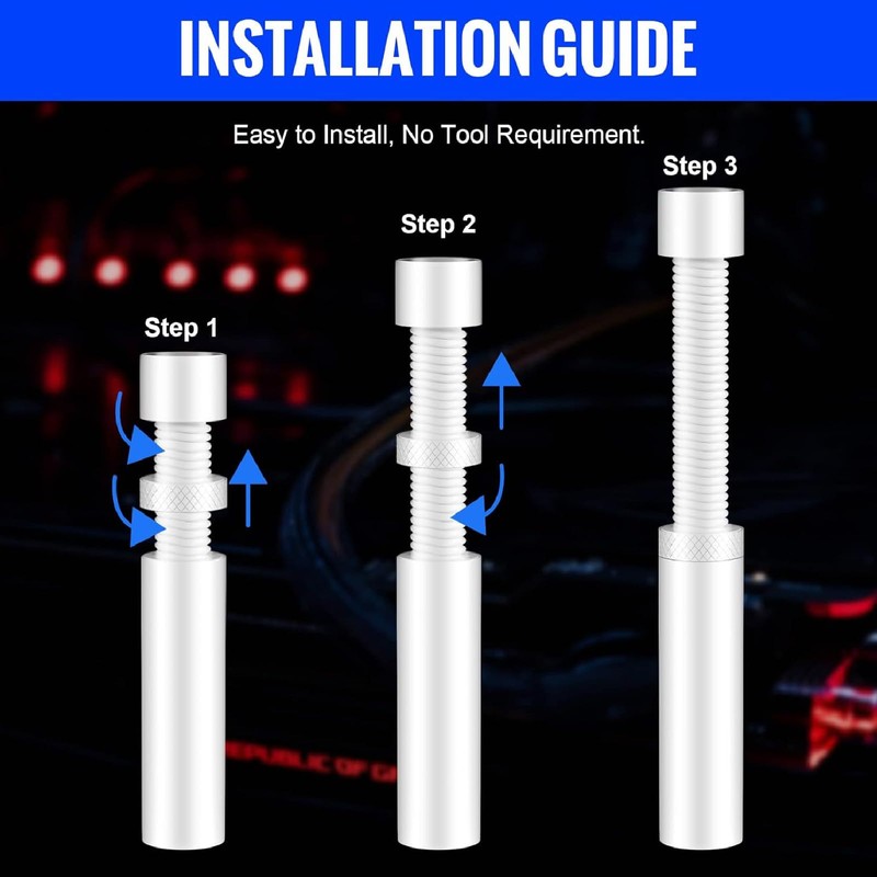ARROMI Gpu Support Bracket White, Gpu Support Bracket, Gpu Support,