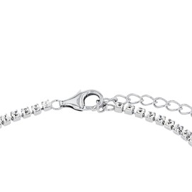 s.Oliver 2034964 Women's Bracelet 925 Sterling Silver with Synthetic Zirconia 17 + 3 cm Silver Infinity Comes in Jewellery Gift Box, Sterling Silver, Synthetic zirconia.
