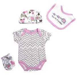 Reborn Baby Girl Doll Clothes 22 inch Newborn Outfits Accesories Elephant 5 Piece Set for 20-22 inch Reborn Doll Matching Clothing