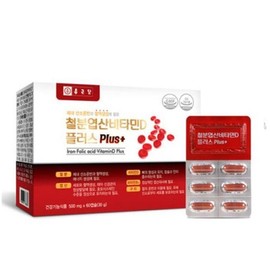 Sellerhub VT-HY 종근당 철분엽산비타민D 플러스 500mgx60캡슐 (S14194484) VT-HY Jonggeun Dang Iron Folate Vitamin D Plus 500mg x 60 Capsules