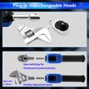 Adjustable Digital Torque Wrench, Hvac Torque Wrench 5-99.6Ft-lbs/6.8-135Nm