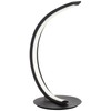 360 Lighting Curved Arc 15.25" High Modern LED Accent Table