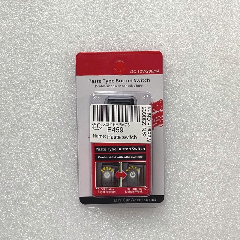 Gebildet Car DIY Switch Paste Type Button Switch,OFF/ON DC Car