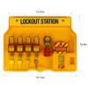 BULANGDI Lockout Tagout Kits,Electrical Security 27Pack Lock Kit,Lockout Station With