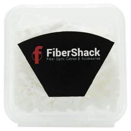 Fibershack - LC Fiber Optic Dust Caps. 200 x 1.25mm LC Dust Caps in a Snap Lock Case for LC Fiber Cables and End Faces
