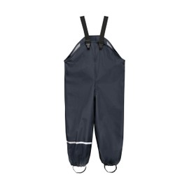 CeLaVi European Kids Wind, Mud, Snow and Waterproof Rain Pants Dungarees Unlined and Fleece Lined for Boys Girls