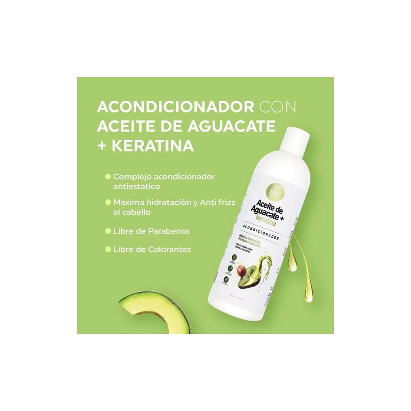 Acondicionador Con Aceite De Aguacate Y Keratina