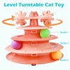UPSKY Cat Toy Roller 4-Level Turntable Cat Toy Balls with