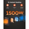 1500W Space Heater for Indoor Use, PTC Ceramic Heater with