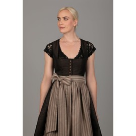 Edelnice Trachtenmode Various Dirndl Aprons, Elegant, Simple, Blue or Beige for Midi Dirndl Sizes 32-54, beige