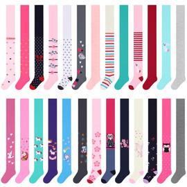 L&K-II 2739 Girls' Tights Surprise Bag Tights Baby Girl Tights for Girls with Different Patterns at Random, Random-6er-2782