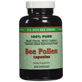 Y.S. ECO Bee Farms 100% Pure Bee Pollen 1,000mg- 200 Capsules