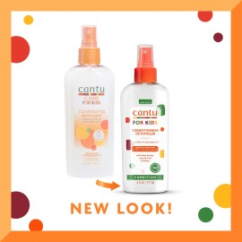 Cantu Care for Kids Conditioning Detangler 6 Fl Oz Pack of 3 for Curls Coils