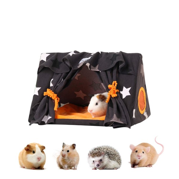 ITANDME Guinea Pig Hideout with Curtain Guinea Pig Bed Curtain