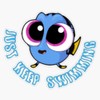 Just Keep Swimming #2 Bumper Sticker Vinyl Decal 5 inches