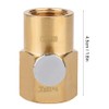 TR21-4 to CGA320 Brass Soda Bottle Adapter CO2 Fill Valve