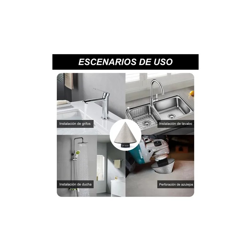 Broca Biselada De Diamante 2pulgadas Cerámica Granito 58-11