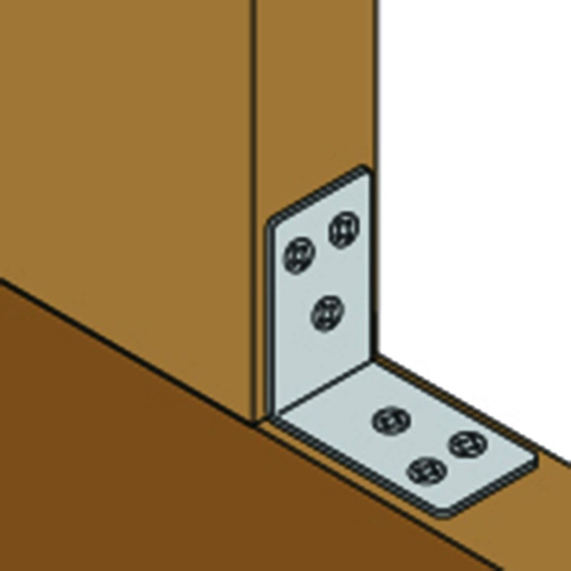 DAIDOHANT (DAIDOHANT) (Reinforcement Hardware) Black Wide Metal Bracket L-shaped [Iron]