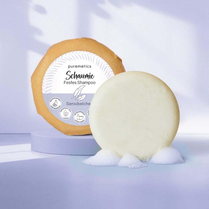 puremetics Festes Shampoo, Sensibelchen, 60g
