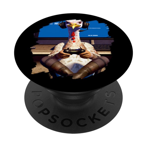 Funny Turkey Video Game Gamer Thanksgiving Turkey PopSockets Swappable PopGrip