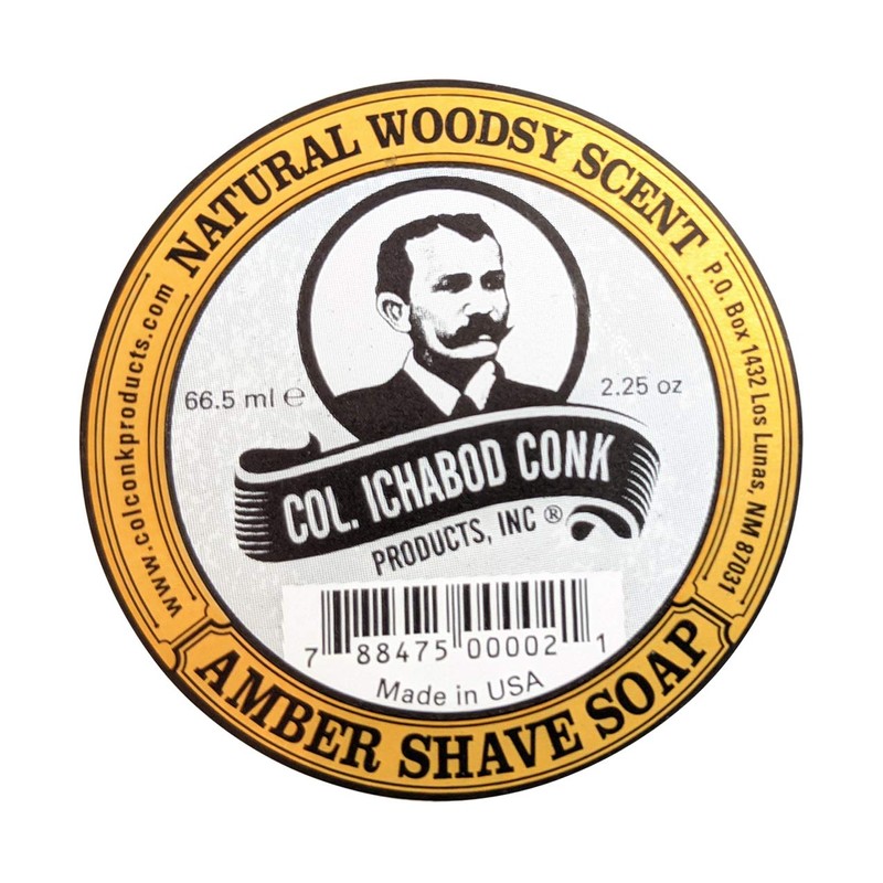 Col. Ichabod Conk Men's Amber Shaving Soap Shave Bar Sm