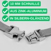 Your Day Mate Buckles, Silver, Zinc Aluminium, Click Fastener Buckle,