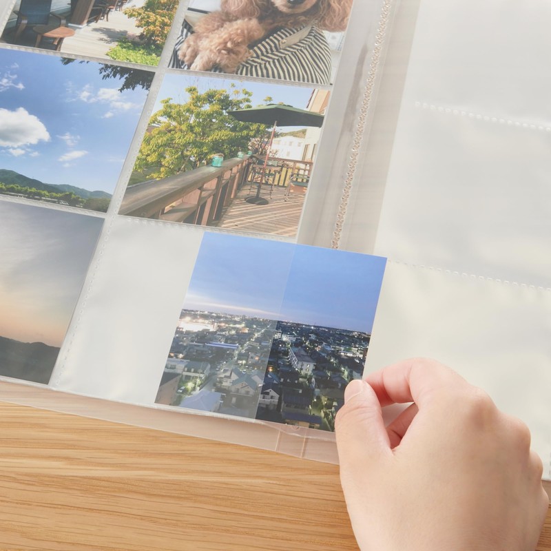 MUJI NCB67A9A Polypropylene Album 3-Tier Translucent Square Size 216 Sheets