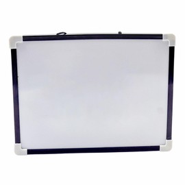White Board & Pen Set – 4 Piece Magnetic Dry Erase Board with Marker, Eraser & 2 Magnets – 29.5 x 22.5cm