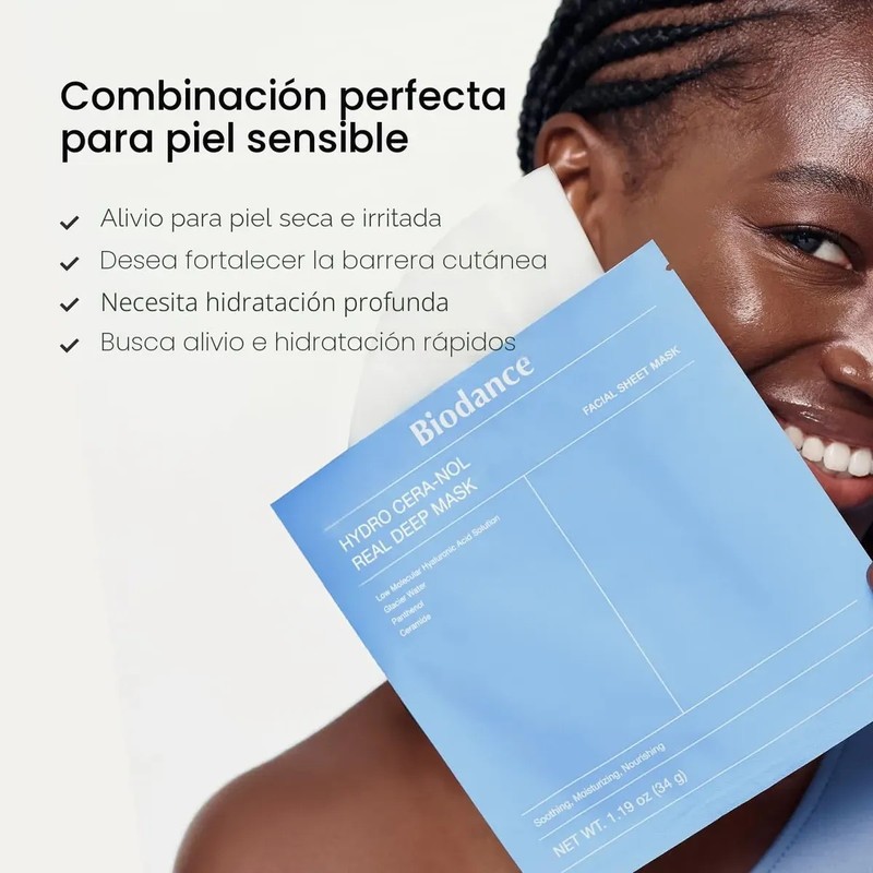 Biodance Hydro Cera-nol Máscara Profunda Real, Mascarilla