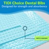 TIDI 917495 Choice Dental Bib, Blue, 3 Layers, 13” W