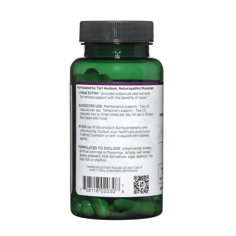 Vitanica Lysine Extra, Immune System Support, Vegan, 60 Count