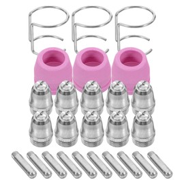 TOPPERFUN 26Pcs Plasma Cutting Torch Consumables, Nozzle Cutting Torch Nozzle Kit for AG60 SG55 CUT-60,L-GK-60