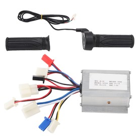 24V250W Brush E Bike Controller and Long Line Universal Thumb Throttle Grip Set Accessory