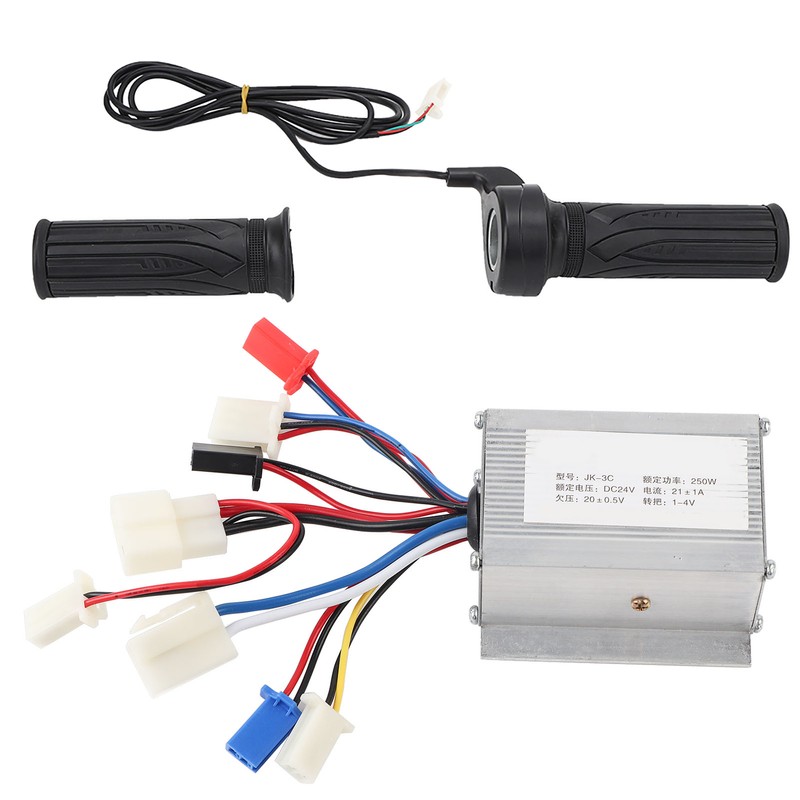 24V250W Brush E Bike Controller and Long Line Universal Thumb